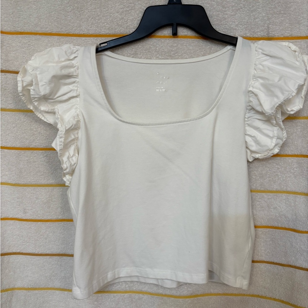 A New Day White Blouse with Elegant Design